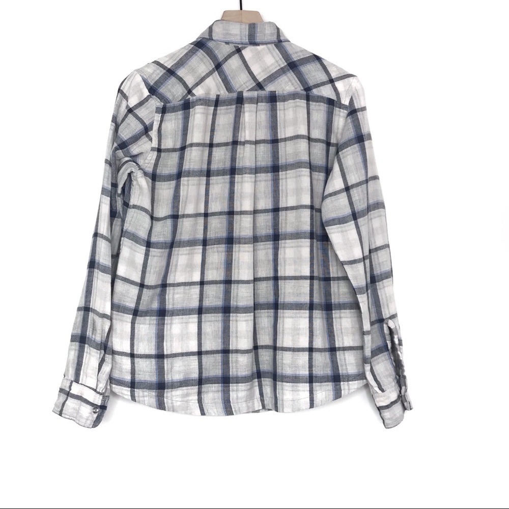 AMERICAN COLORS Reversible Plaid Gingham Button Up XS - Picture 5 of 12